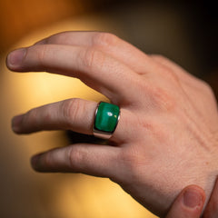 Emerald Signet - Men's Ring