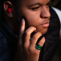 Emerald Signet - Men's Ring