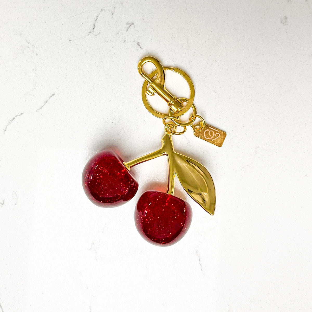 Tethered Cherry Bag Charm